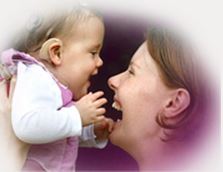 baby and mom Cochlear photo